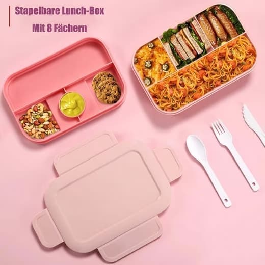 Lunchlåda, snacksbox, justerbar facklåda, barnmåltidslåda