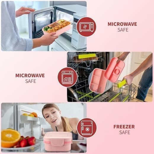 Lunchlåda, snacksbox, justerbar facklåda, barnmåltidslåda