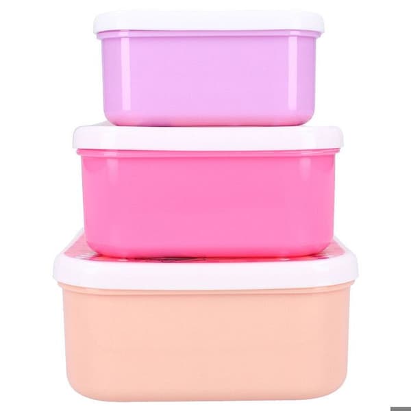 Matlåda - Vadobag - Minnie Mouse Fresh Bites - Rosa - 3 fack - Diskmaskinskompatibel
