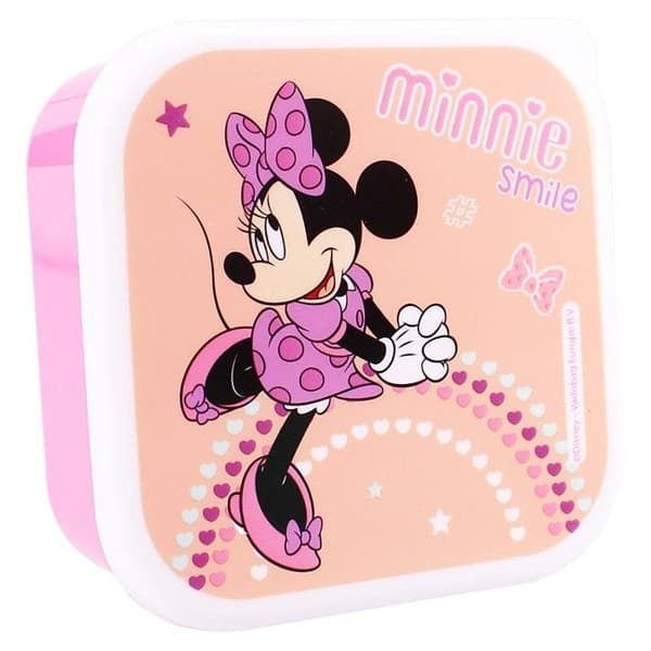 Matlåda - Vadobag - Minnie Mouse Fresh Bites - Rosa - 3 fack - Diskmaskinskompatibel