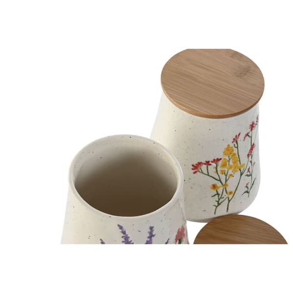 Purkki Home ESPRIT Monivärinen Gėlės Shabby Chic (2 osaa)