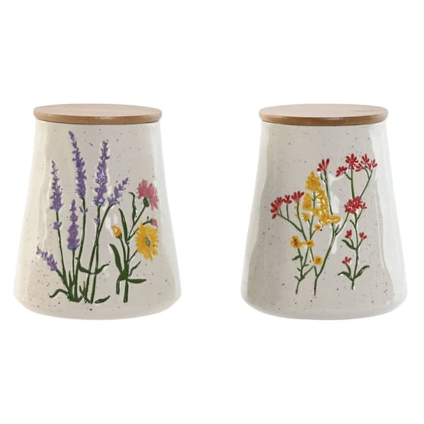 Blik Home ESPRIT Multifarvet Cvetlice Shabby Chic (2 enheder)