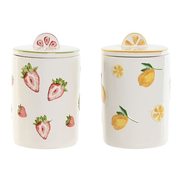 Burk Home ESPRIT Gul Röd Grön Modern Frukt (2 antal)
