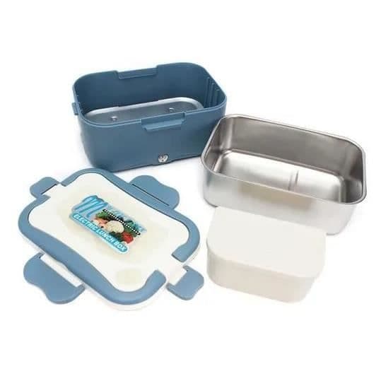LUNCH LÅDA UPPVARMAD BIL LUFTTÄT EL Lunchbox Bilar BLÅ（24V）