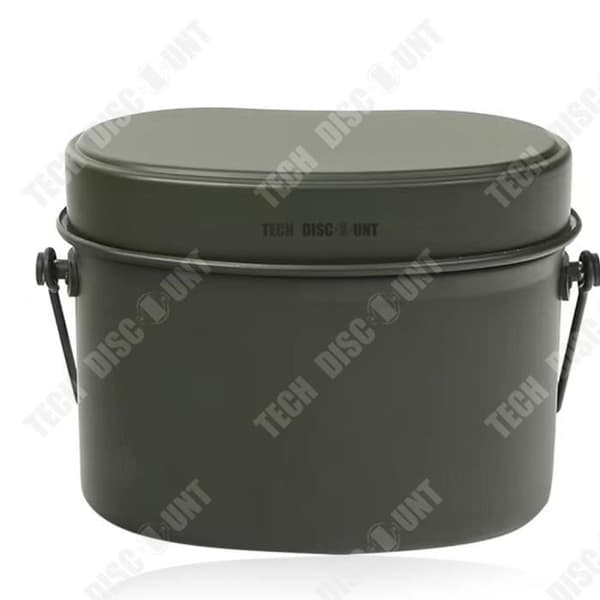 TD® Outdoor Bento Lunchbox Militärträningsbestick Dubbellagers Lunchbox Militär Lunchbox i aluminium
