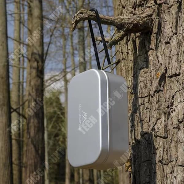 TD® Utomhus camping matlåda camping picknick fritidsresor självkörande torn bärbar matlåda i aluminium