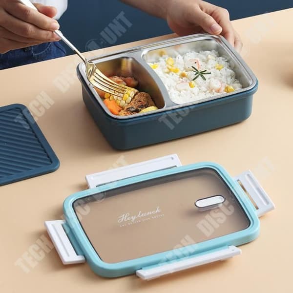 TD® Bento Box Student Office Worker 304 Lunchbox i rostfritt stål Delad isolering Bärbar Lunchbox
