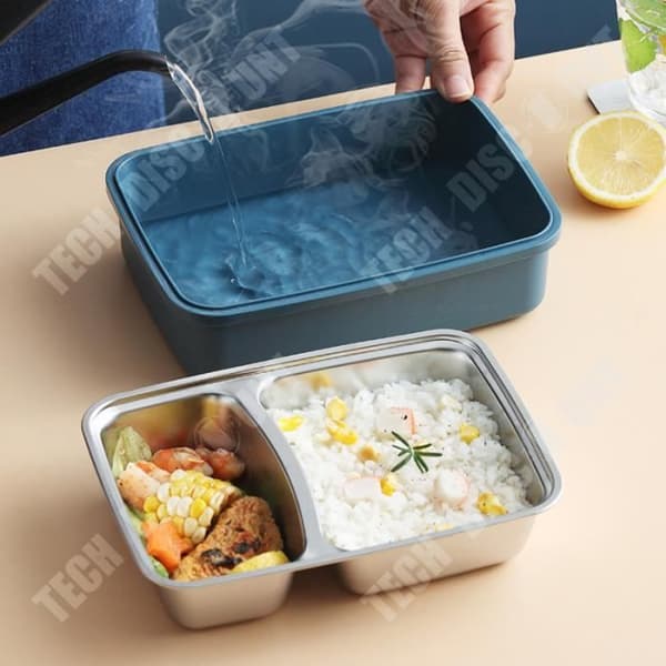 TD® Bento Box Student Office Worker 304 Lunchbox i rostfritt stål Delad isolering Bärbar Lunchbox