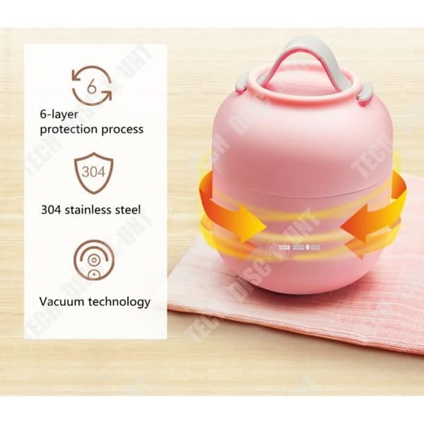 TD® Lunchbox isolerad mattermos mathållare i rostfritt stål isolerad kaffe te soppa varm förvaring i empo