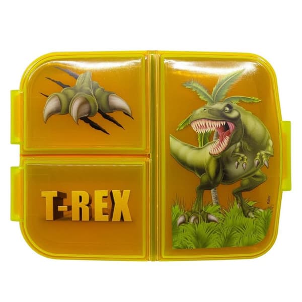 Matlåda med bestickfack Stor Dinosaur (6,7 x 16,5 x 19,5 cm)