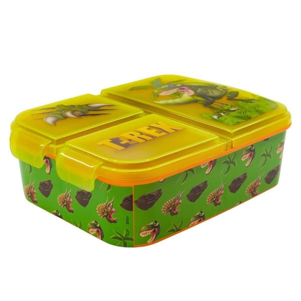 Matlåda med bestickfack Stor Dinosaur (6,7 x 16,5 x 19,5 cm)