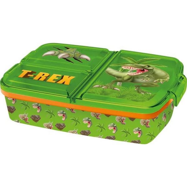 Lunsjboks med Bestikkrom Stor Dinosaur (6,7 x 16,5 x 19,5 cm)