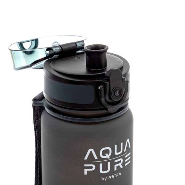 Aqua Pure 400ml Astra grå/svart flaska