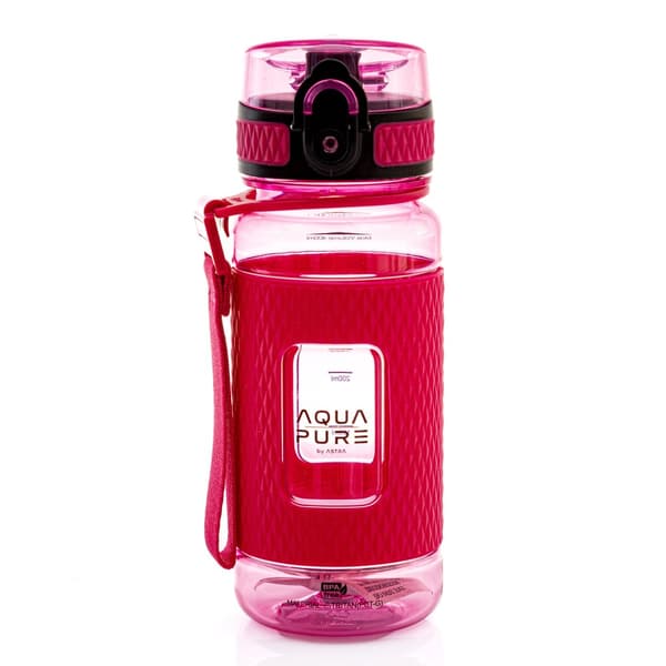Aqua Pure 400ml Astra Neon Rosa flaska