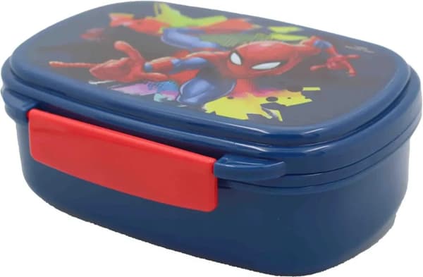Spindelmannen Matlåda Lunchbox med Bestick