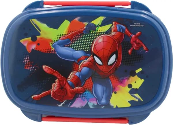 Spindelmannen Matlåda Lunchbox med Bestick