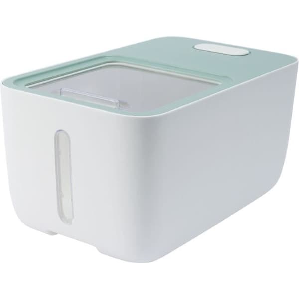 Behållare kroketter - M DJUR - BOXI - 10 L - Glidskydd - Transparent fönster - Hjul