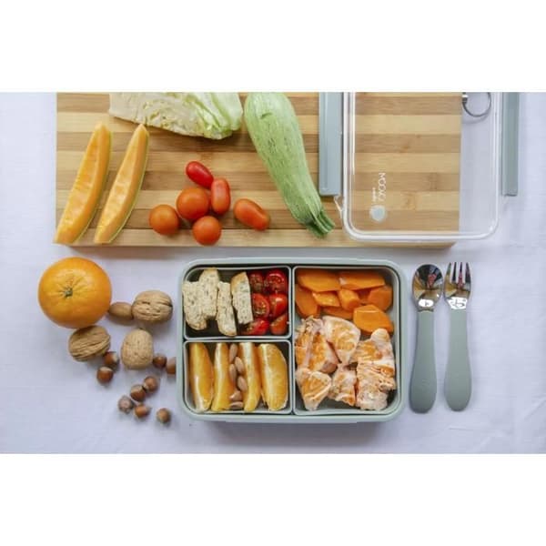 Nuvita Snackbox 950 ml, Engelsk Ros