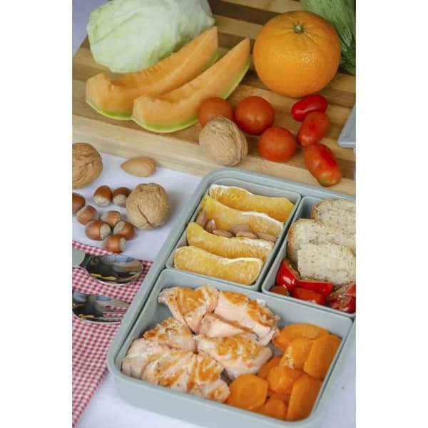 Nuvita Snackbox 950 ml, Engelsk Ros