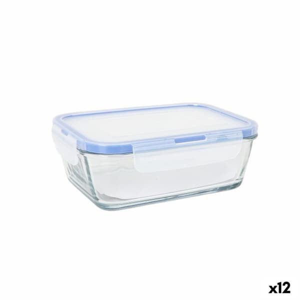 Hermetisk matlåda LAV Grå Transparent 0,8 L (12 antal)