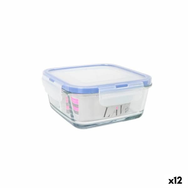 Hermetisk matlåda LAV Blå Transparent 0,72 l (12 antal)