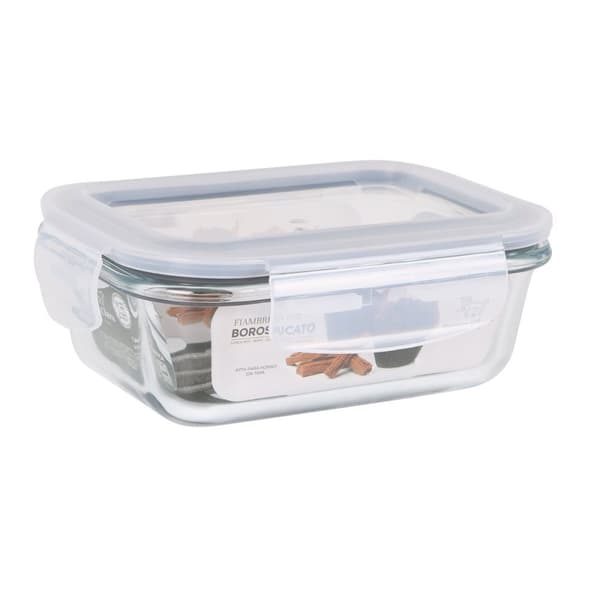 Hermetisk matlåda Santa Clara Transparent Rektangulär 375 ml (12 antal)