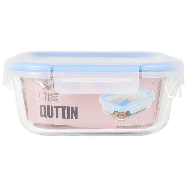 Hermetisk matlåda Quttin Boho Transparent 1,1 L (6 antal)