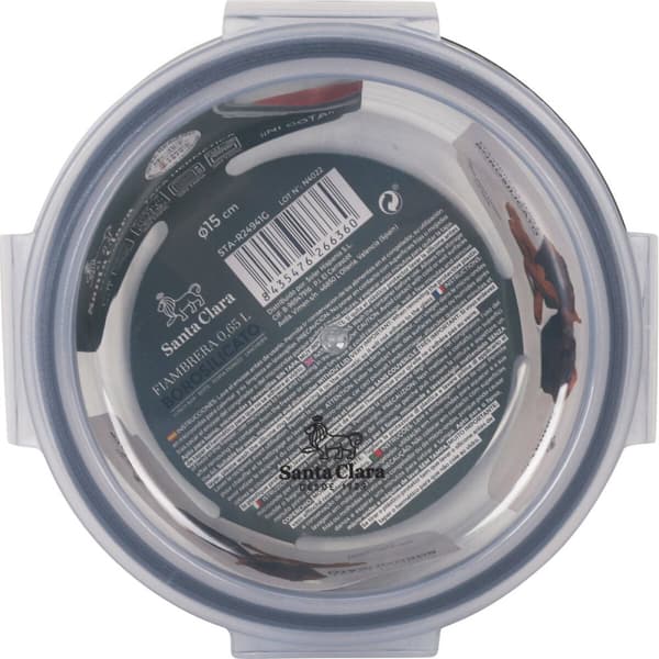 Hermetisk matlåda Santa Clara Transparent 650 ml (6 antal)