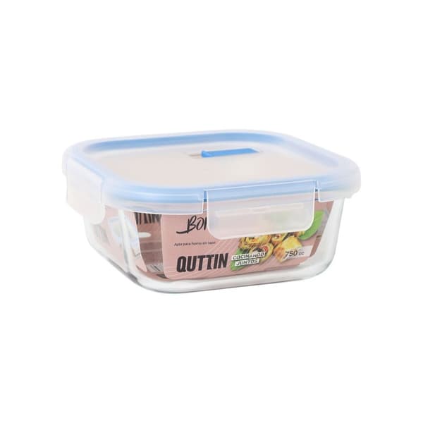 Hermetisk matlåda Quttin Boho Transparent 750 ml (6 antal)