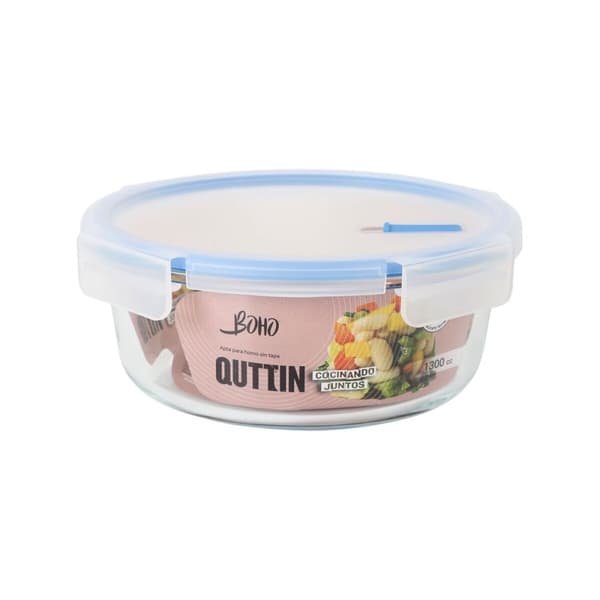 Ilmatiivis eväsrasia Quttin Boho Läpinäkyvä 1,3 L (6 osaa)