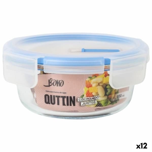 Ilmatiivis eväsrasia Quttin Boho Läpinäkyvä 0,4 l (12 osaa)