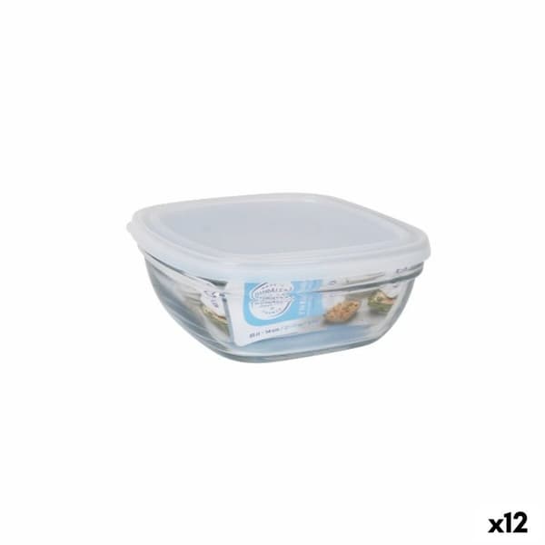 Madkasse Duralex Hvid Gennemsigtig 610 ml (12 enheder)