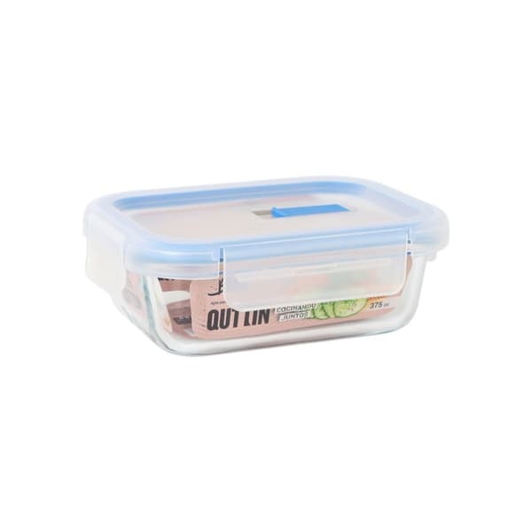 Hermetisk matlåda Quttin Transparent Rektangulär 375 ml (12 antal)