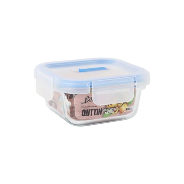 Hermetisk matlåda Quttin Boho Transparent 0,3 L (12 antal)