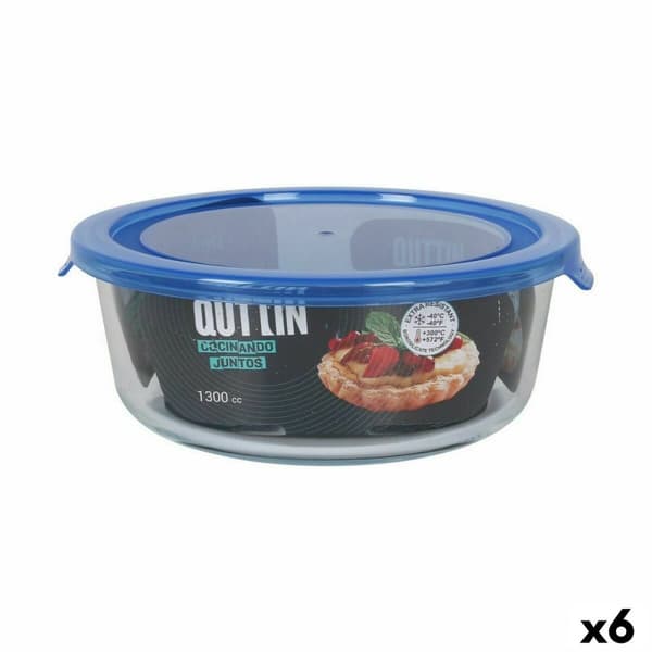 Ilmatiivis eväsrasia Quttin Sininen Läpinäkyvä 1,3 L (6 osaa)