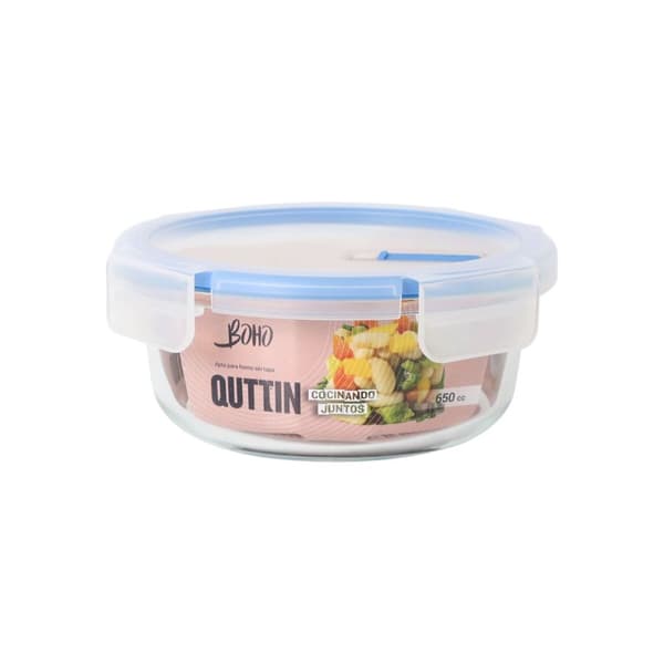 Ilmatiivis eväsrasia Quttin Boho Läpinäkyvä 650 ml (6 osaa)