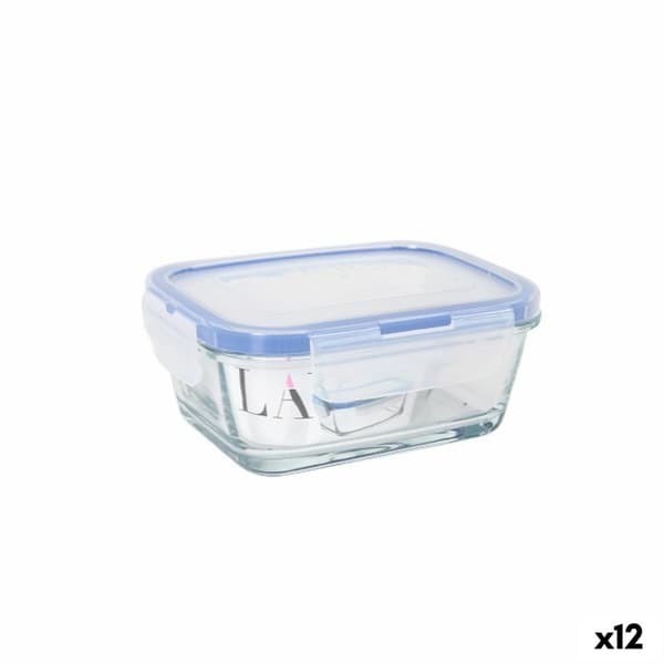Hermetisk matlåda LAV Grå Transparent 0,4 l (12 antal)