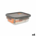 Miniatyrbild 1 av 2: Hermetisk matlåda MasterChef Grå Transparent Rektangulär 1,04 L (6 antal)