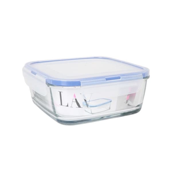 Hermetisk matlåda LAV Blå Transparent 1,15 L (8 antal)
