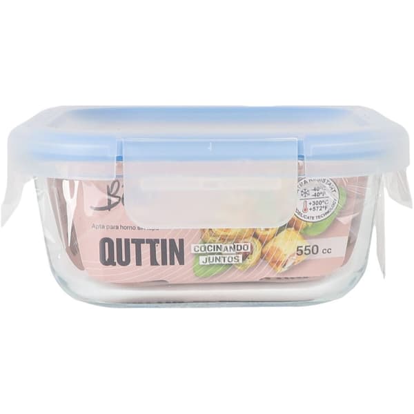 Hermetisk matlåda Quttin Boho Transparent 550 ml (12 antal)