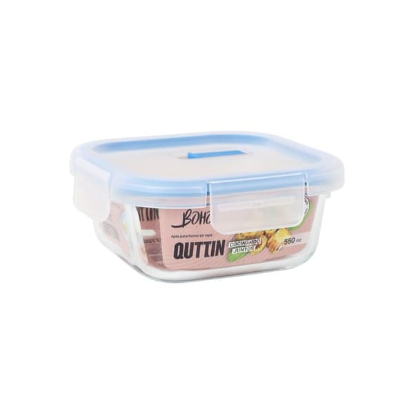Hermetisk matlåda Quttin Boho Transparent 550 ml (12 antal)