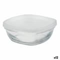 Miniatyrbild 1 av 2: Fyrkantig matlåda med lock Duralex FreshBox Transparent 150 ml (12 antal)