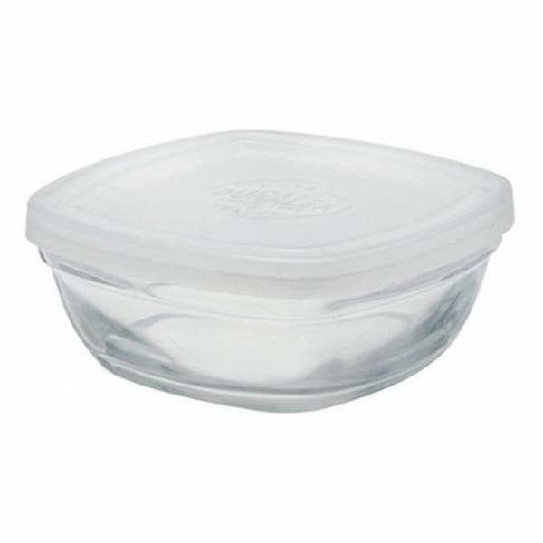 Firkantet madkasse med låg Duralex FreshBox Gennemsigtig 150 ml (12 enheder)