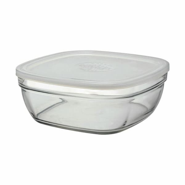 Suorakulmainen eväsrasia kannella Duralex FreshBox 3 L 23 x 23 x 9 cm (4 osaa)