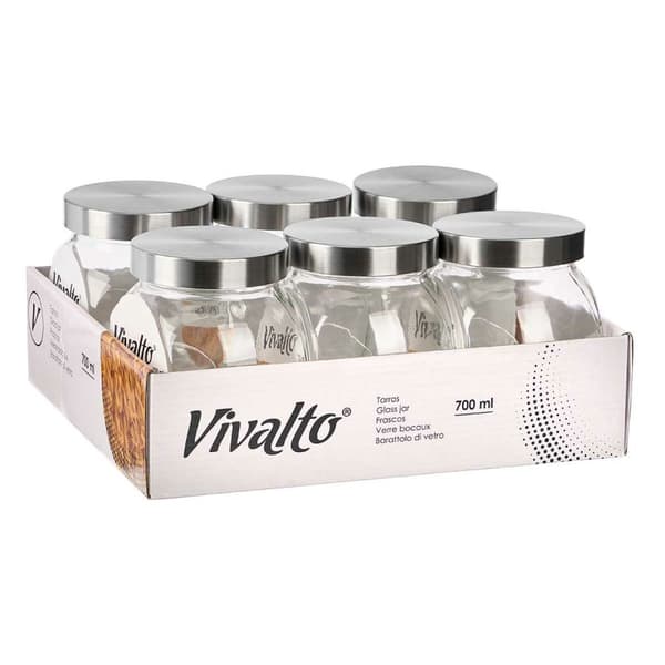 Kakburk Vivalto CW-74-5/TH6 Transparent Glas 700 ml 11,5 x 12 x 8 cm (6 antal)