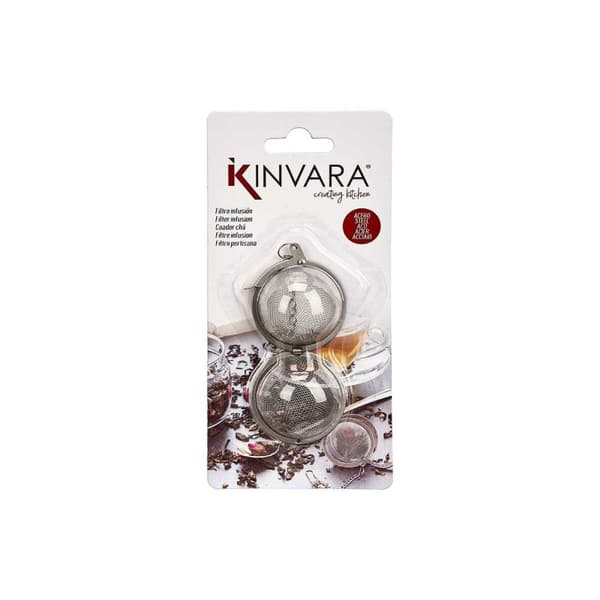 Tebryggare Kinvara KT166334-5CM 304 Metall Stål 8,5 x 18 x 2,5 cm (12 antal)