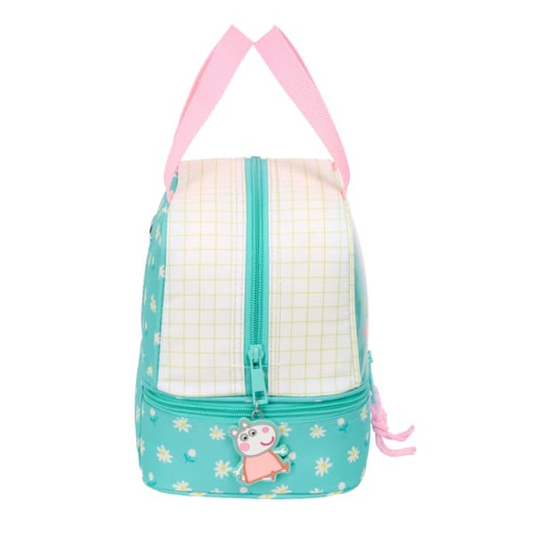 Lunchlåda Peppa Pig Pretty flowers Gul Mint 20 x 20 x 15 cm