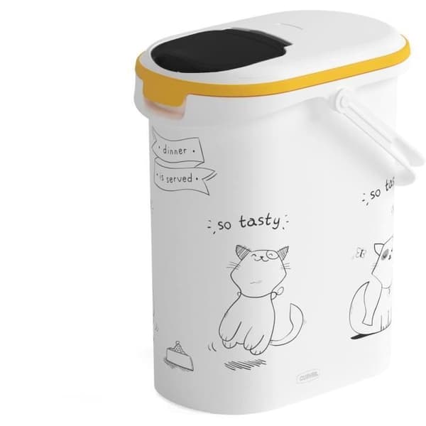 CURVER Kattmatsbehållare 4 kg - 10L - Middag och serverad