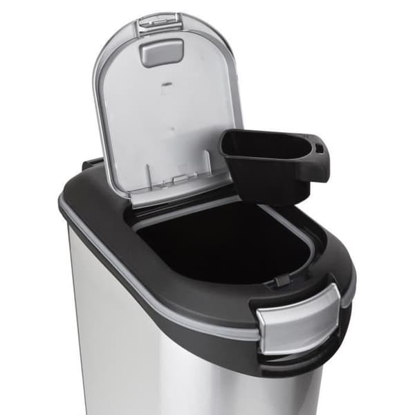 CURVER Hundmatsbehållare 20 kg - 54L - Metalllook