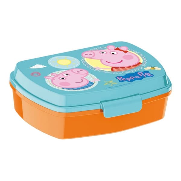 Madkasse til Sandwich Peppa Pig Having Fun Lyserød 17 x 5,6 x 13,3 cm